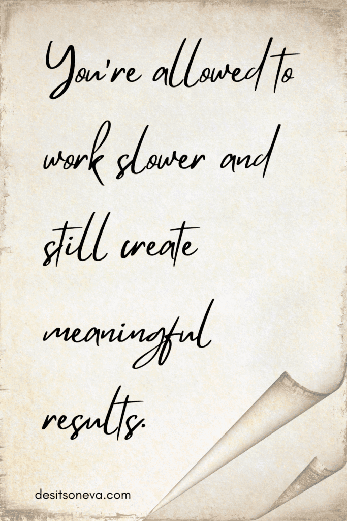 implementing slow productivity